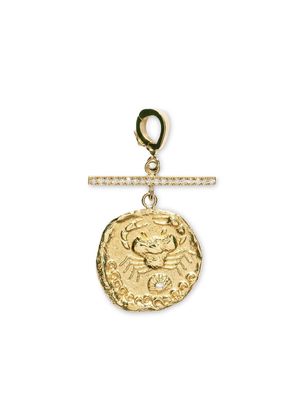 Azlee 18kt yellow gold small Karkinos charm