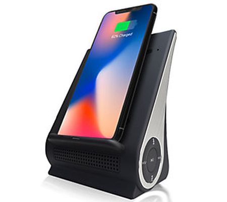 Azpen Bluetooth Speaker and Wireless Charging S tation