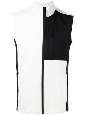 Aztech Mountain colour-block zipped vest - Black
