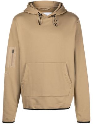 Aztech Mountain fleece drawstring hoodie - Brown