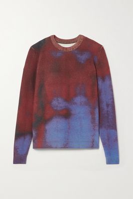 Aztech Mountain - Gonzo Tie-dyed Cashmere Sweater - Purple