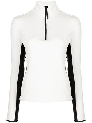 Aztech Mountain half-zip fleece sweater - White