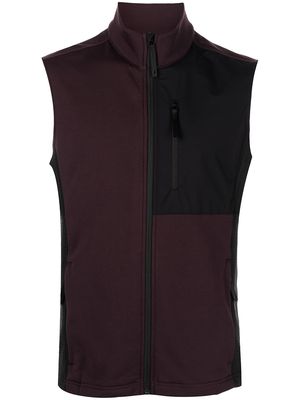 Aztech Mountain panelled fleece vest - Purple