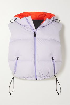 Aztech Mountain - Snowbird Hooded Quilted Shell Down Gilet - Purple