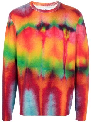 Aztech Mountain tie-dye pattern sweater - Multicolour