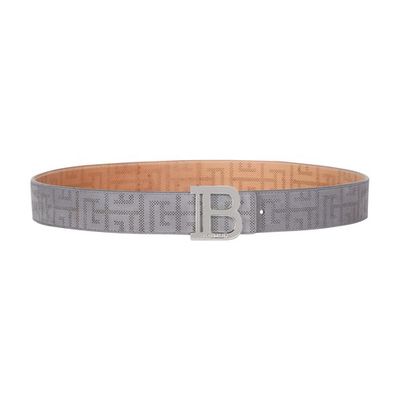 B-Belt in perforated monogrammed leather