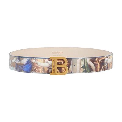 B-Belt in Sky print leather