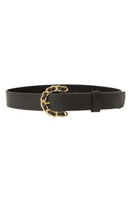 B-Low the Belt Anabella Chain Buckle Belt in Black Gold
