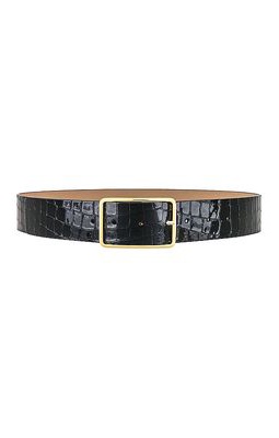 B-Low the Belt Milla Croco Luster Belt in Black