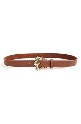 B-Low the Belt Nyssa Leather Belt in Brandy/Gold