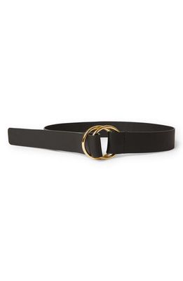B-Low the Belt Tumble Leather Belt in Black Gold