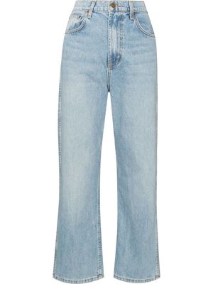 B SIDES cropped straight-leg jeans - Blue