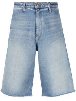 B SIDES knee-length denim shorts - Blue