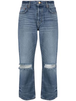 B SIDES ripped-detail denim jeans - Blue