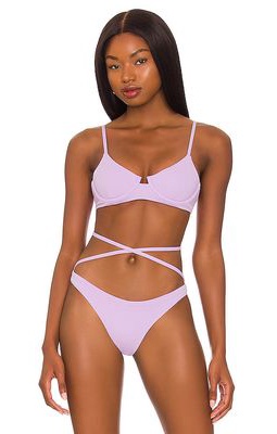 B. Swim Aruba Bikini Top in Lavender