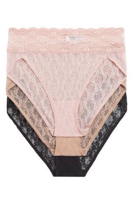 b.tempt'D by Wacoal Assorted 3-Pack Lace Kiss High Cut Briefs in Lace Kiss Basic 2 