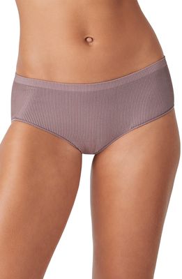 b.tempt'D by Wacoal Comfort Intended Rib Daywear Hipster Panties in Peppercorn