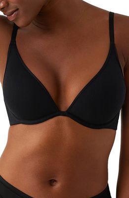 b. tempt'D by Wacoal Cotton to a Tee Underwire Plunge T-Shirt Bra in Night