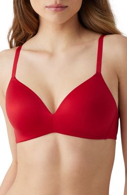 b. tempt'D by Wacoal Future Foundation Wireless T-Shirt Bra in Haute Red