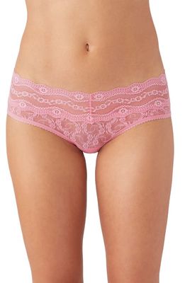 b.tempt'D by Wacoal Kiss Lace Hipster Briefs in Sea Pink