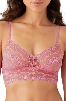 b.tempt'D by Wacoal Lace Kiss Bralette in Sea Pink