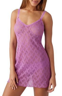 b.tempt'D by Wacoal Lace Kiss Chemise in Mulberry