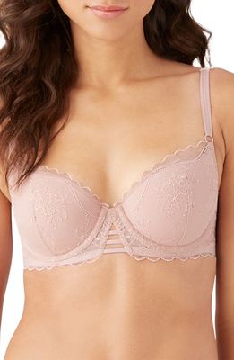 b. tempt'D by Wacoal No Strings Attached Underwire Balconette Bra in Blush Pink