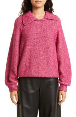 ba & sh Alex Cotton & Alpaca Blend Sweater in Pink