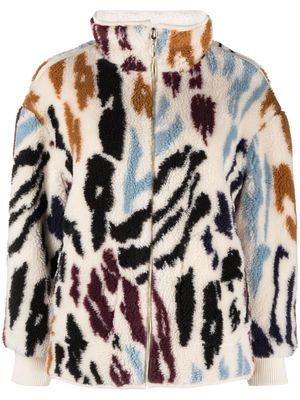 Ba&Sh abstract-print fleece jacket - Neutrals