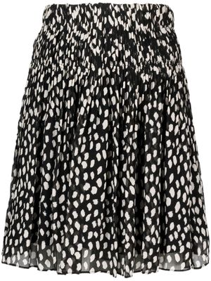Ba&Sh abstract-print high-waisted skirt - Black