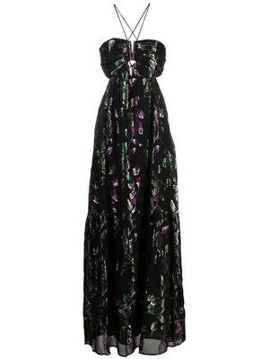Ba&Sh Alessia jacquard maxi dress - Black