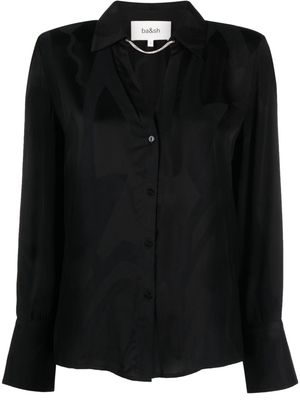 Ba&Sh Betsey V-neck satin blouse - Black