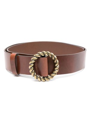 Ba&Sh Beus grained leather belt - Brown