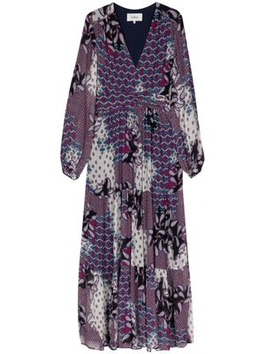 Ba&Sh Bossy graphic-print dress - Purple