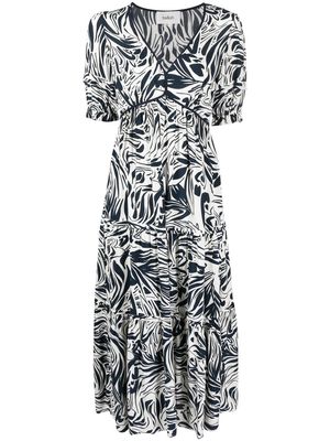 Ba&Sh Calla abstract-pattern dress - Neutrals