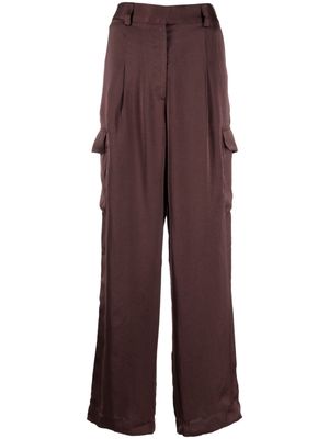 Ba&Sh Cary wide-leg cargo trousers - Brown