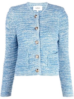 Ba&Sh crochet-knit button-up cardigan - Blue
