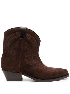 Ba&Sh Curt ankle-lenght cowboy boots - Brown