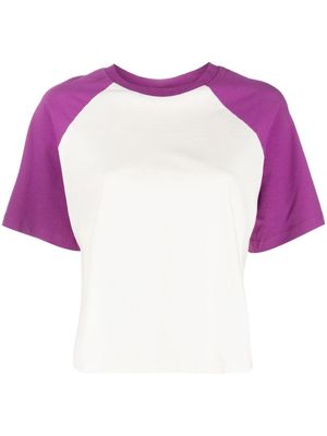 Ba&Sh Damelia contrast sleeve T-shirt - Neutrals