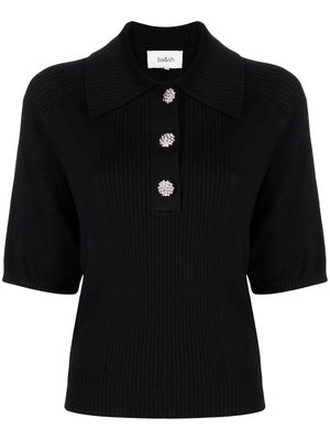 Ba&Sh Eliot knitted polo shirt - Black