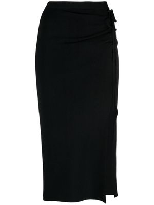 Ba&Sh fine-ribbed midi skirt - Black