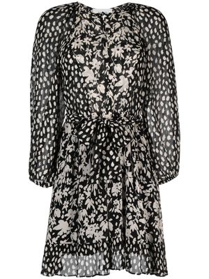 Ba&Sh Fiona floral-print dress - Black