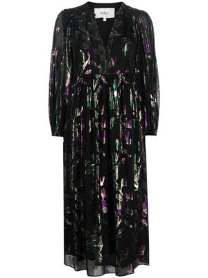 Ba&Sh floral-embroidery flared dress - Black