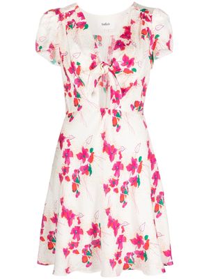 Ba&Sh floral-print V-neck dress - Neutrals