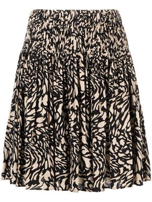 Ba&Sh Gigi abstract-print high-waisted skirt - Neutrals