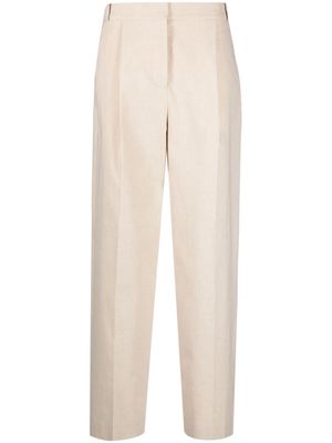 Ba&Sh high-waist straight-leg trousers - Brown
