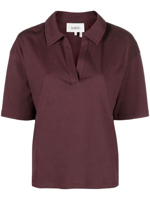Ba&Sh Izzy short-sleve polo shirt - Red