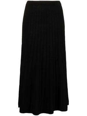 Ba&Sh Jada calf-length knitted skirt - Black