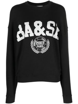 Ba&Sh logo-print cotton sweatshirt - Black