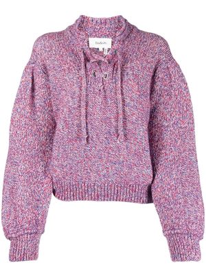 Ba&Sh mélange puff-sleeved sweater - Pink
